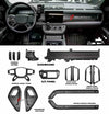 DRY CARBON FIBER INTERIOR TRIM KIT COVERS for LAND ROVER DEFENDER L663 2020+
Set includes:
Steering wheel trim cover
Door handle trim covers (3pcs)
Сenter dashboard covers ( We have for LHD and RHD)
Center console trim cover
Material:Carbon Fiber
Note: Professional installation is required
dry carbon fiber interior trim kit, Land Rover Defender L663 interior trim, 2020+ Defender carbon fiber covers, premium carbon fiber trim kit, Land Rover Defender interior upgrade, rugged carbon fiber trim, Defender L663 