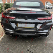 CARBON FIBER REAR DIFFUSER CANARDS for BMW M8 F91 F92 2019 - 2022 FORZA PERFORMANCE Custom Fit
Set includes:

Rear Diffuser Canards
Material: Carbon Fiber

NOTE: Professional installation is required.

Why “Contact Us for Pricing”?
We don’t display fixed prices because our goal is to offer you the most competitive deal possible. Product costs often decrease over time, and by requesting a quote, you’ll receive our most up-to-date price on market.

SECURED PAYMENT METHODS
PayPal (+4.4% fee)
Visa / Mastercard 