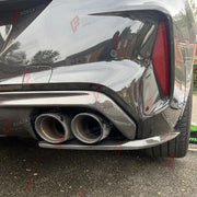 CARBON FIBER REAR DIFFUSER CANARDS for BMW M8 F91 F92 2019 - 2022 FORZA PERFORMANCE Custom Fit
Set includes:

Rear Diffuser Canards
Material: Carbon Fiber

NOTE: Professional installation is required.

Why “Contact Us for Pricing”?
We don’t display fixed prices because our goal is to offer you the most competitive deal possible. Product costs often decrease over time, and by requesting a quote, you’ll receive our most up-to-date price on market.

SECURED PAYMENT METHODS
PayPal (+4.4% fee)
Visa / Mastercard 