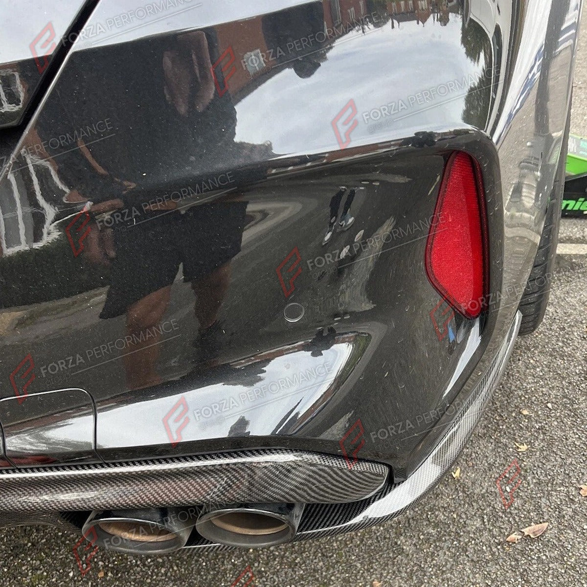 CARBON FIBER REAR DIFFUSER CANARDS for BMW M8 F91 F92 2019 - 2022 FORZA PERFORMANCE Custom Fit
Set includes:

Rear Diffuser Canards
Material: Carbon Fiber

NOTE: Professional installation is required.

Why “Contact Us for Pricing”?
We don’t display fixed prices because our goal is to offer you the most competitive deal possible. Product costs often decrease over time, and by requesting a quote, you’ll receive our most up-to-date price on market.

SECURED PAYMENT METHODS
PayPal (+4.4% fee)
Visa / Mastercard 