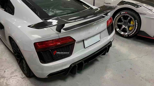 CARBON FIBER REAR DIFFUSER for AUDI R8 4S 2015-2018

Set includes:

Rear Diffuser

Material: Dry carbon fiber

NOTE: Professional installation is required

Contact us for pricing