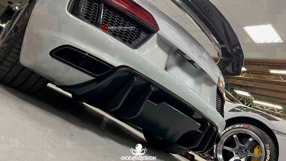 CARBON FIBER REAR DIFFUSER for AUDI R8 4S 2015-2018

Set includes:

Rear Diffuser

Material: Dry carbon fiber

NOTE: Professional installation is required

Contact us for pricing