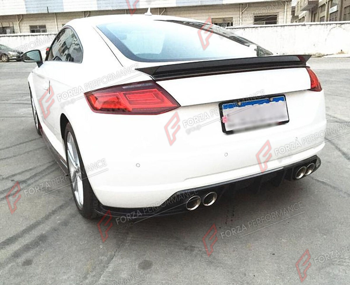 CARBON FIBER REAR DIFFUSER for AUDI TT MK3 BASE 2015 - 2017 FORZA PERFORMANCE Custom Fit
Set includes:

Rear Diffuser
Material: Carbon Fiber

NOTE: Professional installation is required.

Why “Contact Us for Pricing”?
We don’t display fixed prices because our goal is to offer you the most competitive deal possible. Product costs often decrease over time, and by requesting a quote, you’ll receive our most up-to-date price on market.

SECURED PAYMENT METHODS
PayPal (+4.4% fee)
Visa / Mastercard / American Exp
