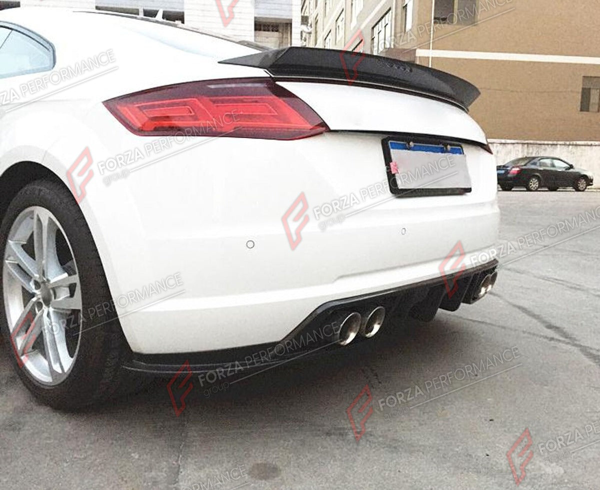 CARBON FIBER REAR DIFFUSER for AUDI TT MK3 BASE 2015 - 2017 FORZA PERFORMANCE Custom Fit
Set includes:

Rear Diffuser
Material: Carbon Fiber

NOTE: Professional installation is required.

Why “Contact Us for Pricing”?
We don’t display fixed prices because our goal is to offer you the most competitive deal possible. Product costs often decrease over time, and by requesting a quote, you’ll receive our most up-to-date price on market.

SECURED PAYMENT METHODS
PayPal (+4.4% fee)
Visa / Mastercard / American Exp