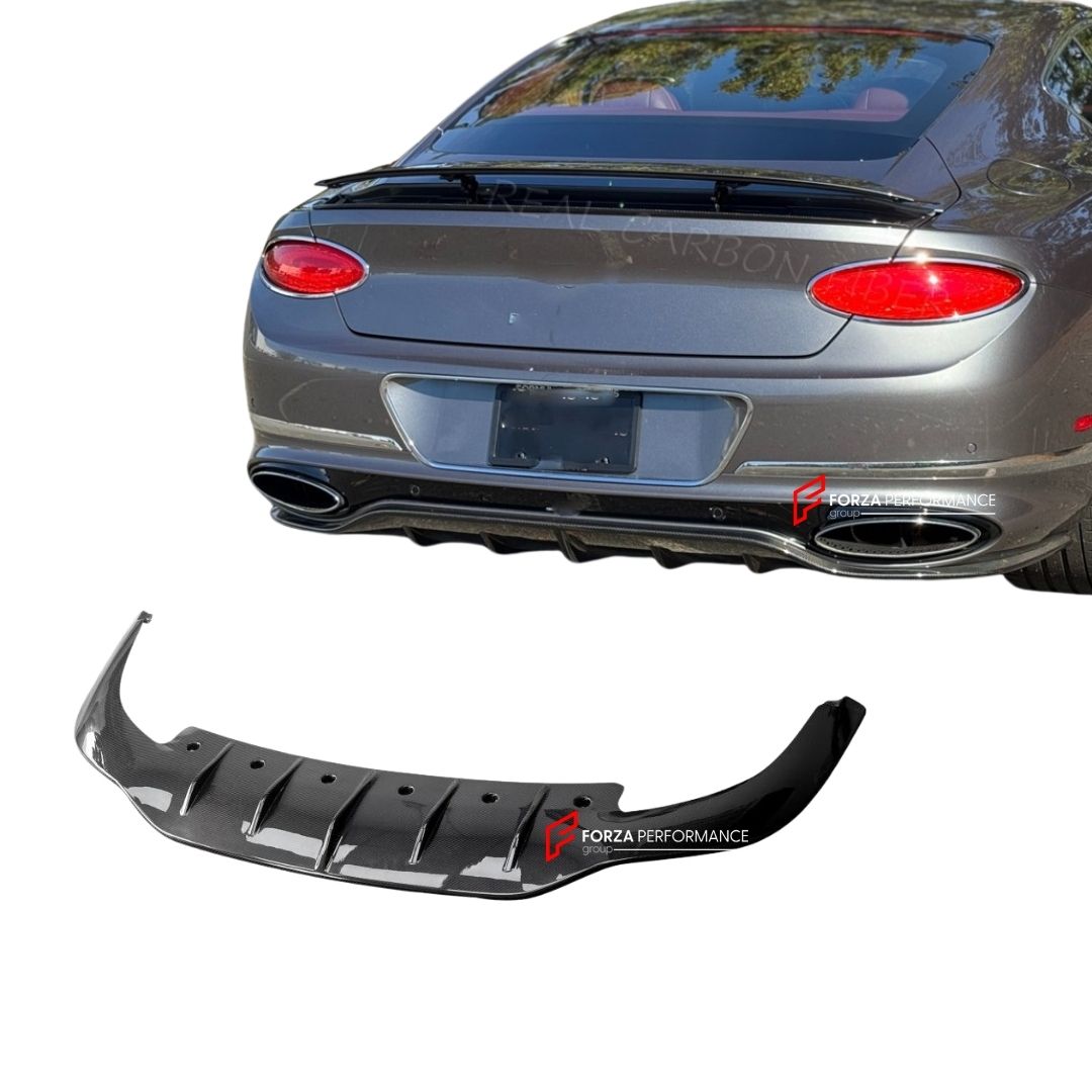 CARBON FIBER REAR DIFFUSER for BENTLEY CONTINENTAL GT 2020 - 2024 FORZA PERFORMANCE Custom Fit
Set includes:

Rear Diffuser
Material: Carbon Fiber

NOTE: Professional installation is required.

Why “Contact Us for Pricing”?
We don’t display fixed prices because our goal is to offer you the most competitive deal possible. Product costs often decrease over time, and by requesting a quote, you’ll receive our most up-to-date price on market.

SECURED PAYMENT METHODS
PayPal (+4.4% fee)
Visa / Mastercard / Americ