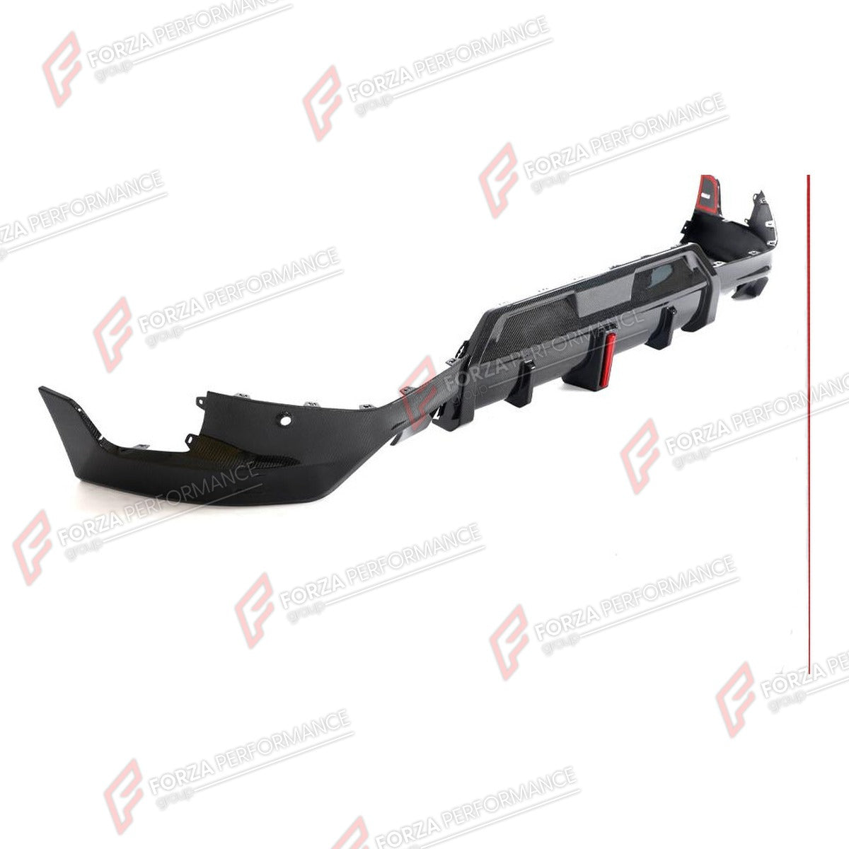 CARBON FIBER REAR DIFFUSER for BMW 2 SERIES G42 230I 220I M240I 2022+ FORZA PERFORMANCE Custom Fit
Set includes:

Rear Diffuser
Rear Canards
LED Brake Light
Material: Carbon Fiber

NOTE: Professional installation is required.

Why “Contact Us for Pricing”?
We don’t display fixed prices because our goal is to offer you the most competitive deal possible. Product costs often decrease over time, and by requesting a quote, you’ll receive our most up-to-date price on market.

SECURED PAYMENT METHODS
PayPal (+4.4