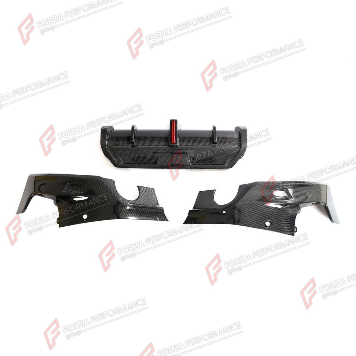 CARBON FIBER REAR DIFFUSER for BMW 2 SERIES G42 230I 220I M240I 2022+ FORZA PERFORMANCE Custom Fit
Set includes:

Rear Diffuser
Rear Canards
LED Brake Light
Material: Carbon Fiber

NOTE: Professional installation is required.

Why “Contact Us for Pricing”?
We don’t display fixed prices because our goal is to offer you the most competitive deal possible. Product costs often decrease over time, and by requesting a quote, you’ll receive our most up-to-date price on market.

SECURED PAYMENT METHODS
PayPal (+4.4