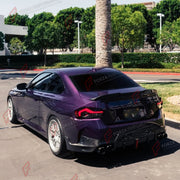 CARBON FIBER REAR DIFFUSER for BMW 2 SERIES G42 230I 220I M240I 2022+ FORZA PERFORMANCE Custom Fit
Set includes:

Rear Diffuser
Rear Canards
LED Brake Light
Material: Carbon Fiber

NOTE: Professional installation is required.

Why “Contact Us for Pricing”?
We don’t display fixed prices because our goal is to offer you the most competitive deal possible. Product costs often decrease over time, and by requesting a quote, you’ll receive our most up-to-date price on market.

SECURED PAYMENT METHODS
PayPal (+4.4