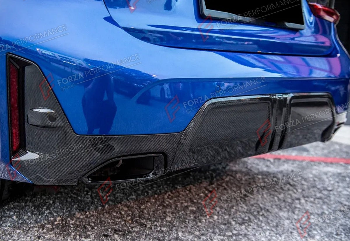 CARBON FIBER REAR DIFFUSER for BMW 3 SERIES G20 G28 320I M340 LCI 2023 - 2025 FORZA PERFORMANCE Custom Fit
Set includes:

Rear Diffuser
Material: Carbon Fiber

NOTE: Professional installation is required.

Why “Contact Us for Pricing”?
We don’t display fixed prices because our goal is to offer you the most competitive deal possible. Product costs often decrease over time, and by requesting a quote, you’ll receive our most up-to-date price on market.

SECURED PAYMENT METHODS
PayPal (+4.4% fee)
Visa / Masterc