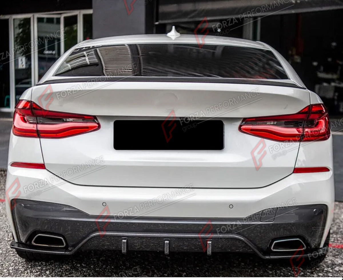 CARBON FIBER REAR DIFFUSER for BMW 6 SERIES GT G32 M SPORT 2017 - 2020 FORZA PERFORMANCE Custom Fit
Set includes:

Rear Diffuser
Material: Carbon Fiber

NOTE: Professional installation is required.

Why “Contact Us for Pricing”?
We don’t display fixed prices because our goal is to offer you the most competitive deal possible. Product costs often decrease over time, and by requesting a quote, you’ll receive our most up-to-date price on market.

SECURED PAYMENT METHODS
PayPal (+4.4% fee)
Visa / Mastercard / A