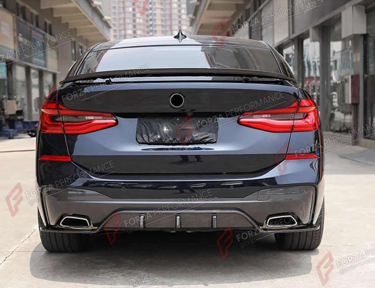 CARBON FIBER REAR DIFFUSER for BMW 6 SERIES GT G32 M SPORT 2017 - 2020 FORZA PERFORMANCE Custom Fit
Set includes:

Rear Diffuser
Material: Carbon Fiber

NOTE: Professional installation is required.

Why “Contact Us for Pricing”?
We don’t display fixed prices because our goal is to offer you the most competitive deal possible. Product costs often decrease over time, and by requesting a quote, you’ll receive our most up-to-date price on market.

SECURED PAYMENT METHODS
PayPal (+4.4% fee)
Visa / Mastercard / A