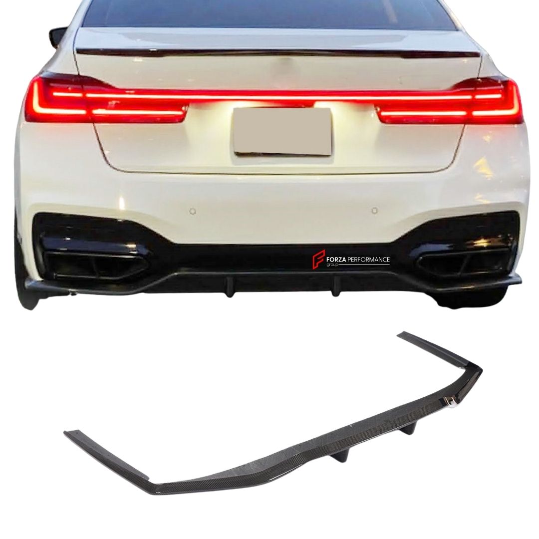 CARBON FIBER REAR DIFFUSER for BMW 7 SERIES G11 M SPORT 740I 750I M760 2019 - 2022 FORZA PERFORMANCE Custom Fit
Set includes:

Rear Diffuser
Material: Carbon Fiber

NOTE: Professional installation is required.

Why “Contact Us for Pricing”?
We don’t display fixed prices because our goal is to offer you the most competitive deal possible. Product costs often decrease over time, and by requesting a quote, you’ll receive our most up-to-date price on market.

SECURED PAYMENT METHODS
PayPal (+4.4% fee)
Visa / Ma