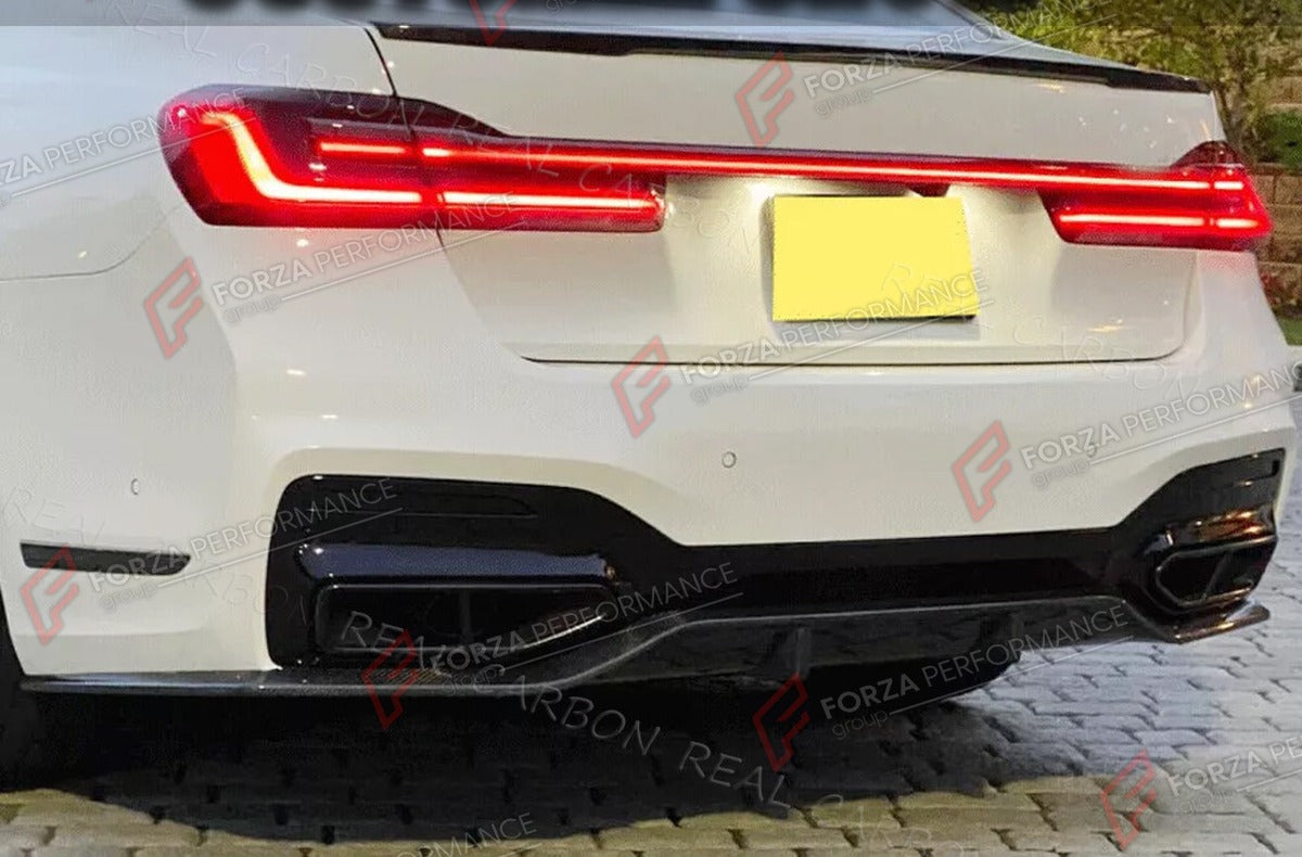 CARBON FIBER REAR DIFFUSER for BMW 7 SERIES G11 M SPORT 740I 750I M760 2019 - 2022 FORZA PERFORMANCE Custom Fit
Set includes:

Rear Diffuser
Material: Carbon Fiber

NOTE: Professional installation is required.

Why “Contact Us for Pricing”?
We don’t display fixed prices because our goal is to offer you the most competitive deal possible. Product costs often decrease over time, and by requesting a quote, you’ll receive our most up-to-date price on market.

SECURED PAYMENT METHODS
PayPal (+4.4% fee)
Visa / Ma