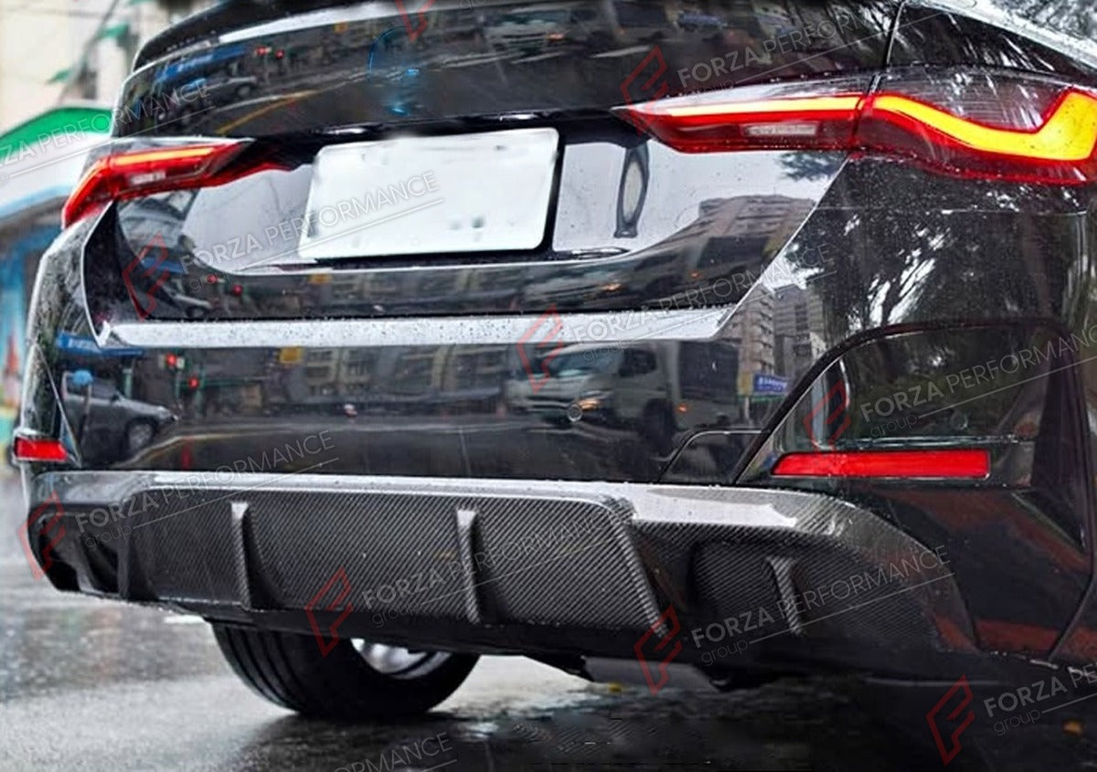 CARBON FIBER REAR DIFFUSER for BMW I4 M50 M SPORT 2022 - 2023 FORZA PERFORMANCE Custom Fit
Set includes:

Rear Diffuser
Material: Carbon Fiber

NOTE: Professional installation is required.

Why “Contact Us for Pricing”?
We don’t display fixed prices because our goal is to offer you the most competitive deal possible. Product costs often decrease over time, and by requesting a quote, you’ll receive our most up-to-date price on market.

SECURED PAYMENT METHODS
PayPal (+4.4% fee)
Visa / Mastercard / American E
