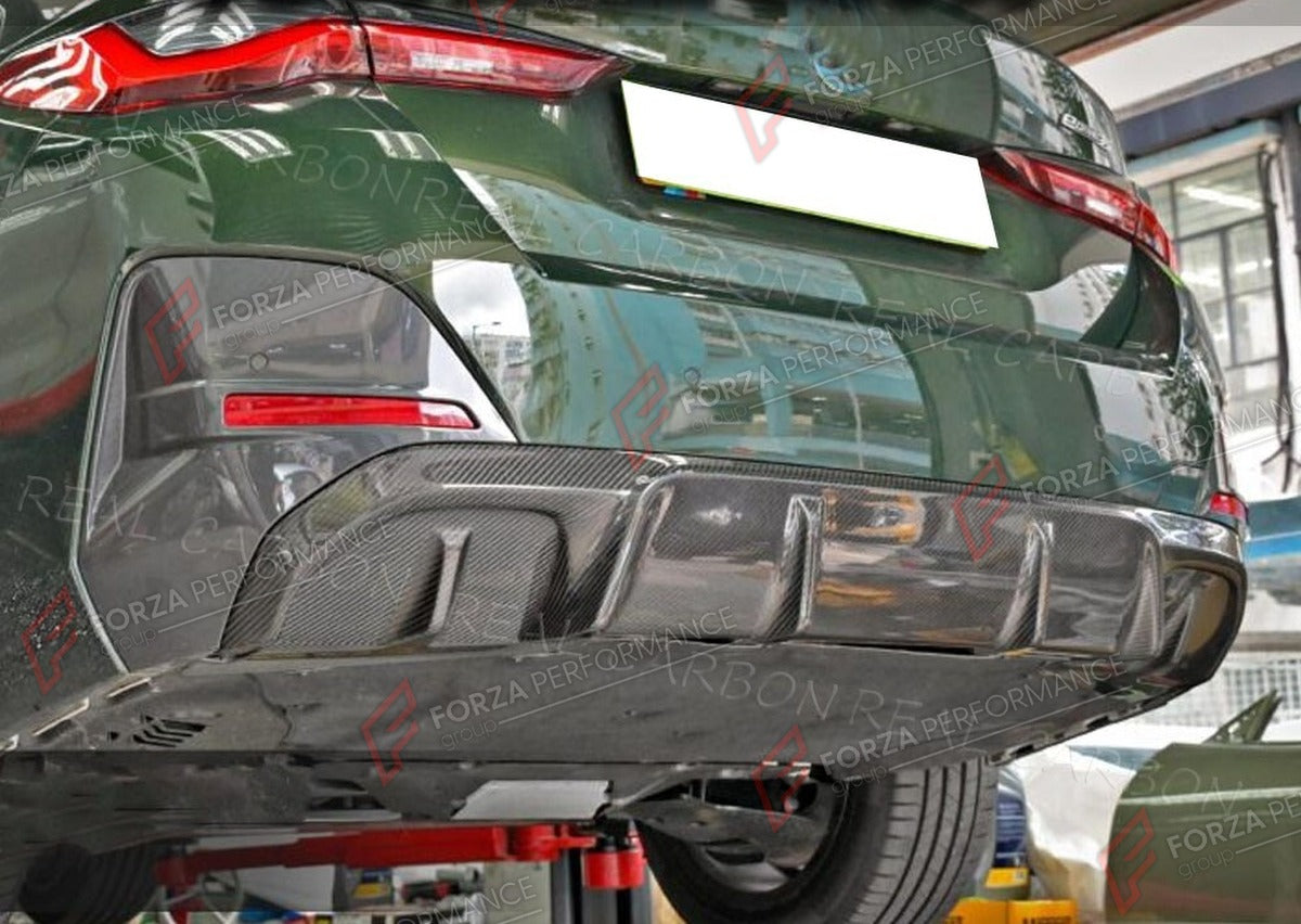 CARBON FIBER REAR DIFFUSER for BMW I4 M50 M SPORT 2022 - 2023 FORZA PERFORMANCE Custom Fit
Set includes:

Rear Diffuser
Material: Carbon Fiber

NOTE: Professional installation is required.

Why “Contact Us for Pricing”?
We don’t display fixed prices because our goal is to offer you the most competitive deal possible. Product costs often decrease over time, and by requesting a quote, you’ll receive our most up-to-date price on market.

SECURED PAYMENT METHODS
PayPal (+4.4% fee)
Visa / Mastercard / American E