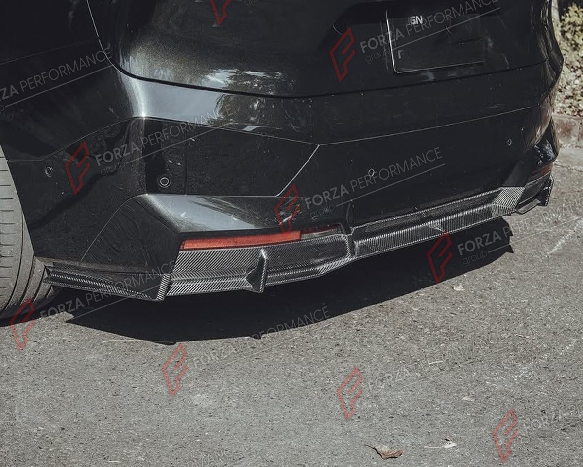 CARBON FIBER REAR DIFFUSER for BMW IX I20 M60 2022 - 2025 FORZA PERFORMANCE Custom Fit
Set includes:

Rear Diffuser
Material: Carbon Fiber

NOTE: Professional installation is required.

Why “Contact Us for Pricing”?
We don’t display fixed prices because our goal is to offer you the most competitive deal possible. Product costs often decrease over time, and by requesting a quote, you’ll receive our most up-to-date price on market.

SECURED PAYMENT METHODS
PayPal (+4.4% fee)
Visa / Mastercard / American Expre