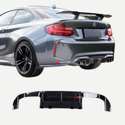 CARBON FIBER REAR DIFFUSER for BMW M2 F87 2016 - 2020
Set includes:

Rear Diffuser
Material: Carbon Fiber

NOTE: Professional installation is required.