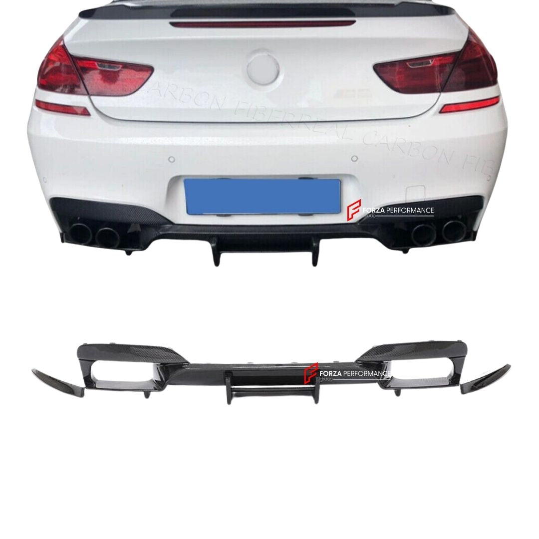 CARBON FIBER REAR DIFFUSER for BMW M6 F06 F12 F13 2013 - 2019 FORZA PERFORMANCE Custom Fit
Set includes:

Rear Diffuser
Material: Carbon Fiber

NOTE: Professional installation is required.

Why “Contact Us for Pricing”?
We don’t display fixed prices because our goal is to offer you the most competitive deal possible. Product costs often decrease over time, and by requesting a quote, you’ll receive our most up-to-date price on market.

SECURED PAYMENT METHODS
PayPal (+4.4% fee)
Visa / Mastercard / American E