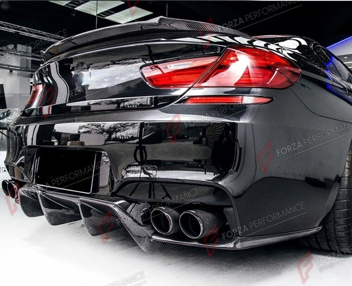 CARBON FIBER REAR DIFFUSER for BMW M6 F06 F12 F13 M SPORT 2013 - 2018 FORZA PERFORMANCE Custom Fit
Set includes:

Rear Diffuser
Material: Carbon Fiber

NOTE: Professional installation is required.

Why “Contact Us for Pricing”?
We don’t display fixed prices because our goal is to offer you the most competitive deal possible. Product costs often decrease over time, and by requesting a quote, you’ll receive our most up-to-date price on market.

SECURED PAYMENT METHODS
PayPal (+4.4% fee)
Visa / Mastercard / Am