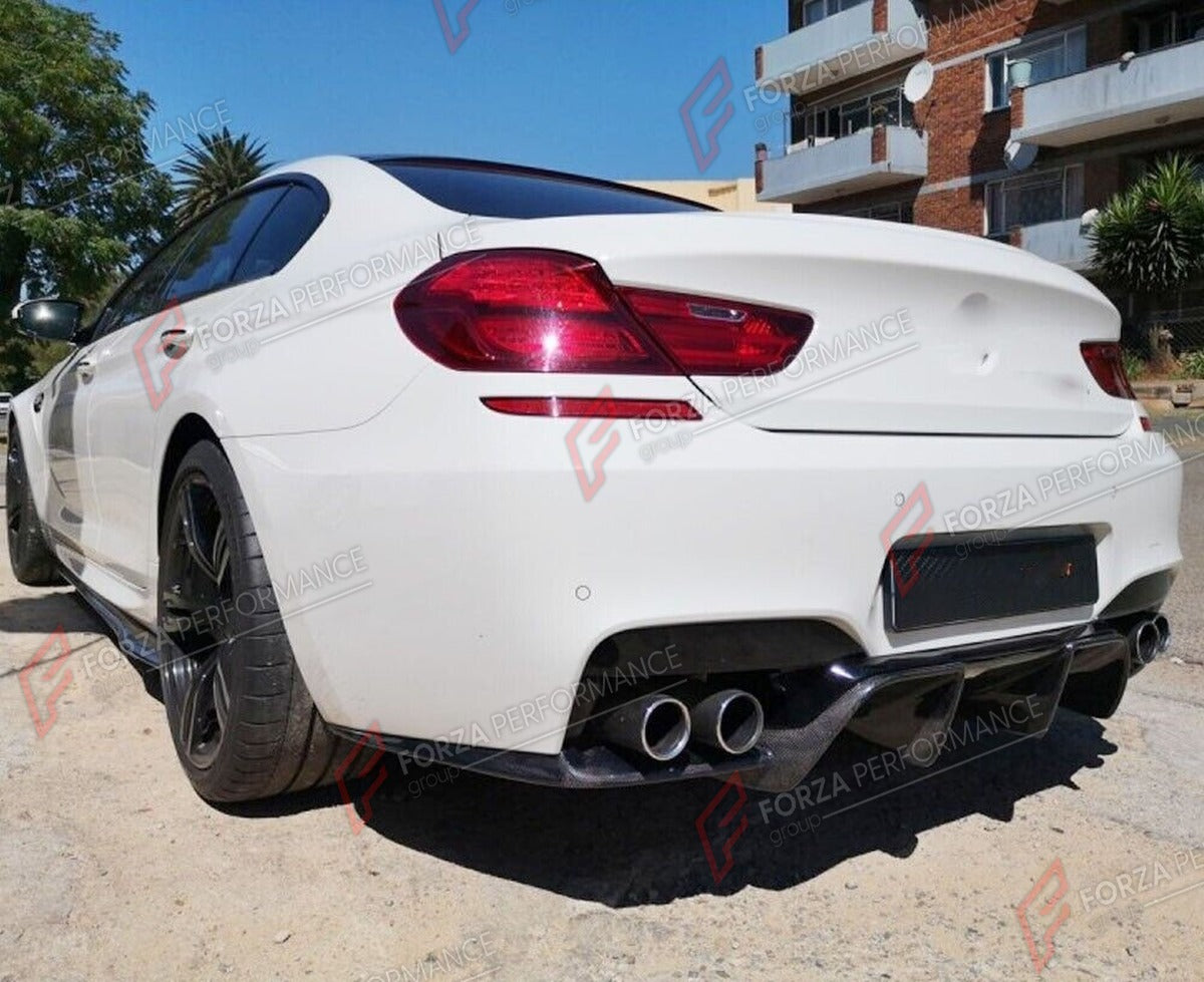 CARBON FIBER REAR DIFFUSER for BMW M6 F06 F12 F13 M SPORT 2013 - 2018 FORZA PERFORMANCE Custom Fit
Set includes:

Rear Diffuser
Material: Carbon Fiber

NOTE: Professional installation is required.

Why “Contact Us for Pricing”?
We don’t display fixed prices because our goal is to offer you the most competitive deal possible. Product costs often decrease over time, and by requesting a quote, you’ll receive our most up-to-date price on market.

SECURED PAYMENT METHODS
PayPal (+4.4% fee)
Visa / Mastercard / Am