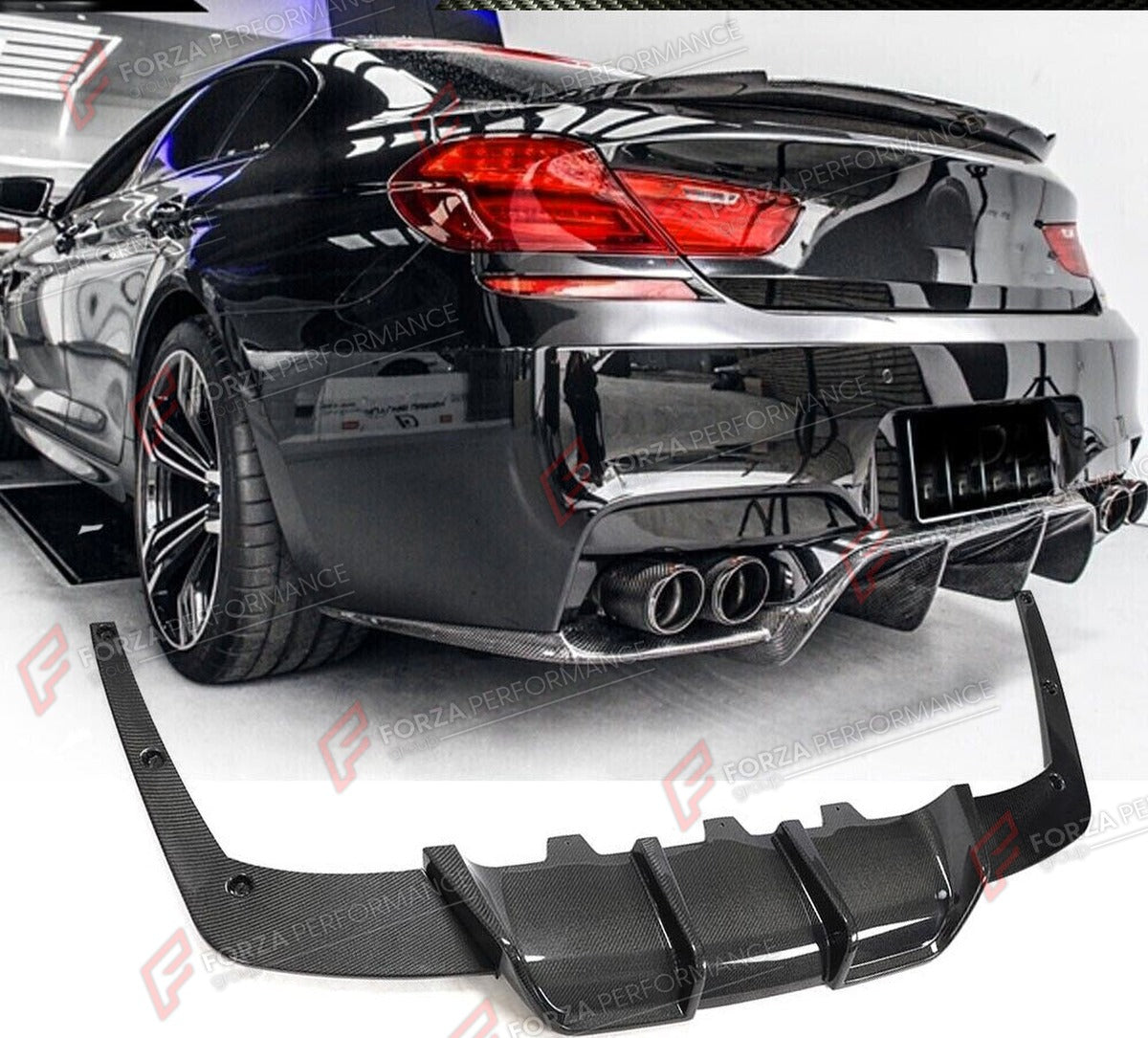 CARBON FIBER REAR DIFFUSER for BMW M6 F06 F12 F13 M SPORT 2013 - 2018 FORZA PERFORMANCE Custom Fit
Set includes:

Rear Diffuser
Material: Carbon Fiber

NOTE: Professional installation is required.

Why “Contact Us for Pricing”?
We don’t display fixed prices because our goal is to offer you the most competitive deal possible. Product costs often decrease over time, and by requesting a quote, you’ll receive our most up-to-date price on market.

SECURED PAYMENT METHODS
PayPal (+4.4% fee)
Visa / Mastercard / Am