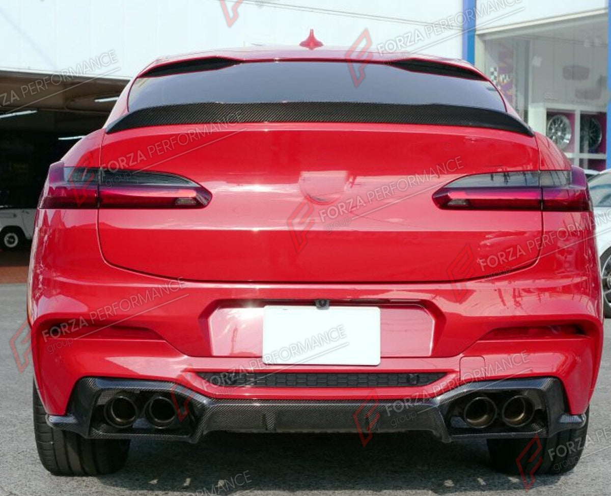 CARBON FIBER REAR DIFFUSER for BMW X4 G02 X4M F98 LCI 2019 - 2024 FORZA PERFORMANCE Custom Fit
Set includes:

Rear Diffuser
Material: Carbon Fiber

NOTE: Professional installation is required.

Why “Contact Us for Pricing”?
We don’t display fixed prices because our goal is to offer you the most competitive deal possible. Product costs often decrease over time, and by requesting a quote, you’ll receive our most up-to-date price on market.

SECURED PAYMENT METHODS
PayPal (+4.4% fee)
Visa / Mastercard / Americ