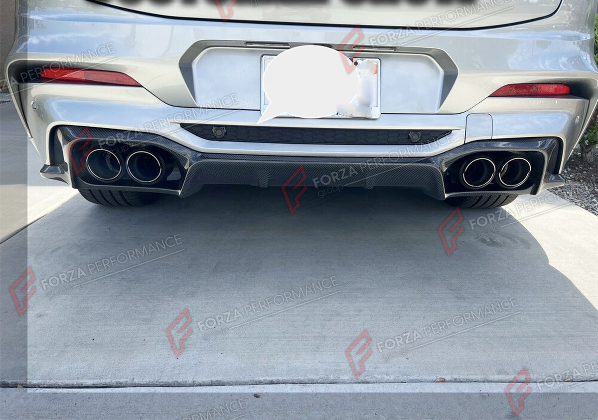 CARBON FIBER REAR DIFFUSER for BMW X4 G02 X4M F98 LCI 2019 - 2024 FORZA PERFORMANCE Custom Fit
Set includes:

Rear Diffuser
Material: Carbon Fiber

NOTE: Professional installation is required.

Why “Contact Us for Pricing”?
We don’t display fixed prices because our goal is to offer you the most competitive deal possible. Product costs often decrease over time, and by requesting a quote, you’ll receive our most up-to-date price on market.

SECURED PAYMENT METHODS
PayPal (+4.4% fee)
Visa / Mastercard / Americ