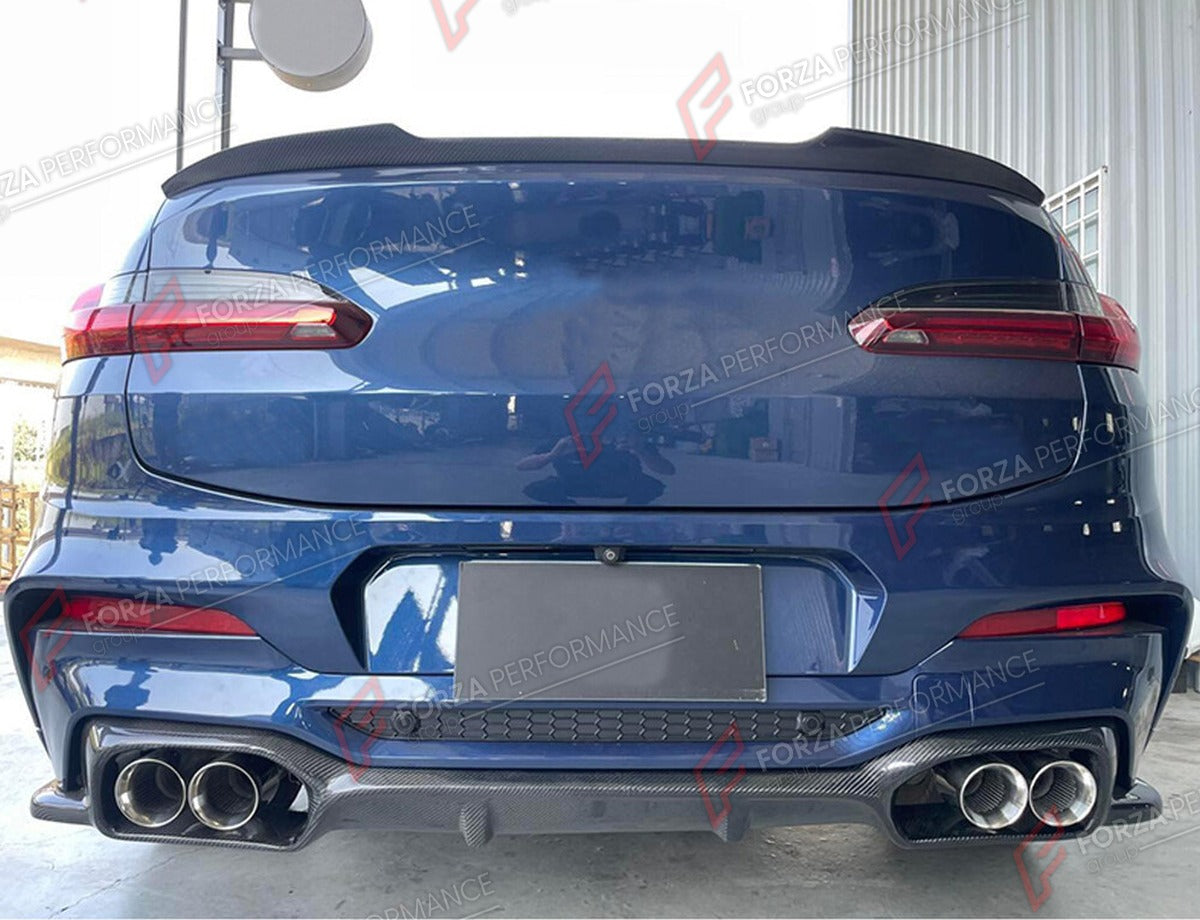CARBON FIBER REAR DIFFUSER for BMW X4 G02 X4M F98 LCI 2019 - 2024 FORZA PERFORMANCE Custom Fit
Set includes:

Rear Diffuser
Material: Carbon Fiber

NOTE: Professional installation is required.

Why “Contact Us for Pricing”?
We don’t display fixed prices because our goal is to offer you the most competitive deal possible. Product costs often decrease over time, and by requesting a quote, you’ll receive our most up-to-date price on market.

SECURED PAYMENT METHODS
PayPal (+4.4% fee)
Visa / Mastercard / Americ