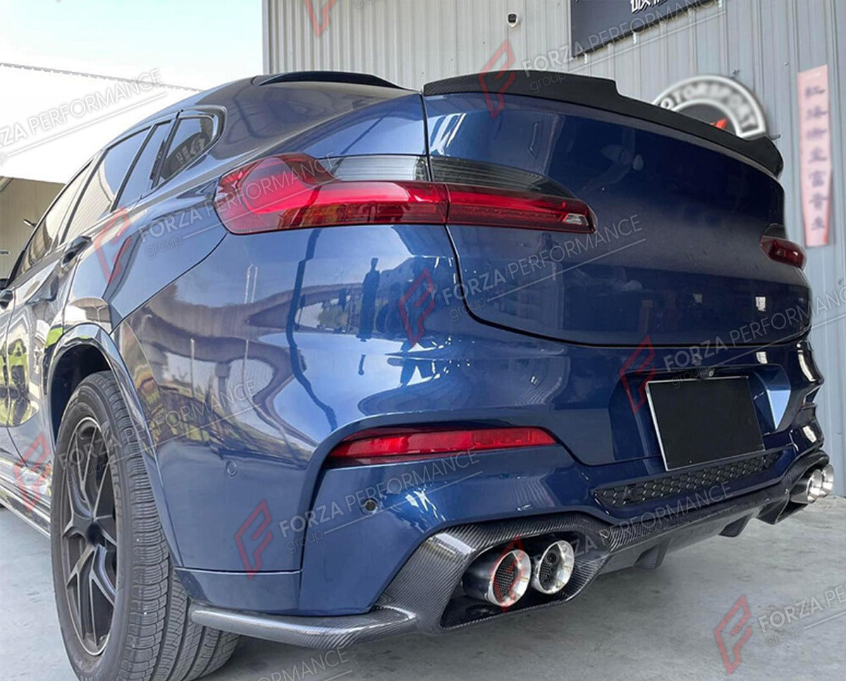 CARBON FIBER REAR DIFFUSER for BMW X4 G02 X4M F98 LCI 2019 - 2024 FORZA PERFORMANCE Custom Fit
Set includes:

Rear Diffuser
Material: Carbon Fiber

NOTE: Professional installation is required.

Why “Contact Us for Pricing”?
We don’t display fixed prices because our goal is to offer you the most competitive deal possible. Product costs often decrease over time, and by requesting a quote, you’ll receive our most up-to-date price on market.

SECURED PAYMENT METHODS
PayPal (+4.4% fee)
Visa / Mastercard / Americ