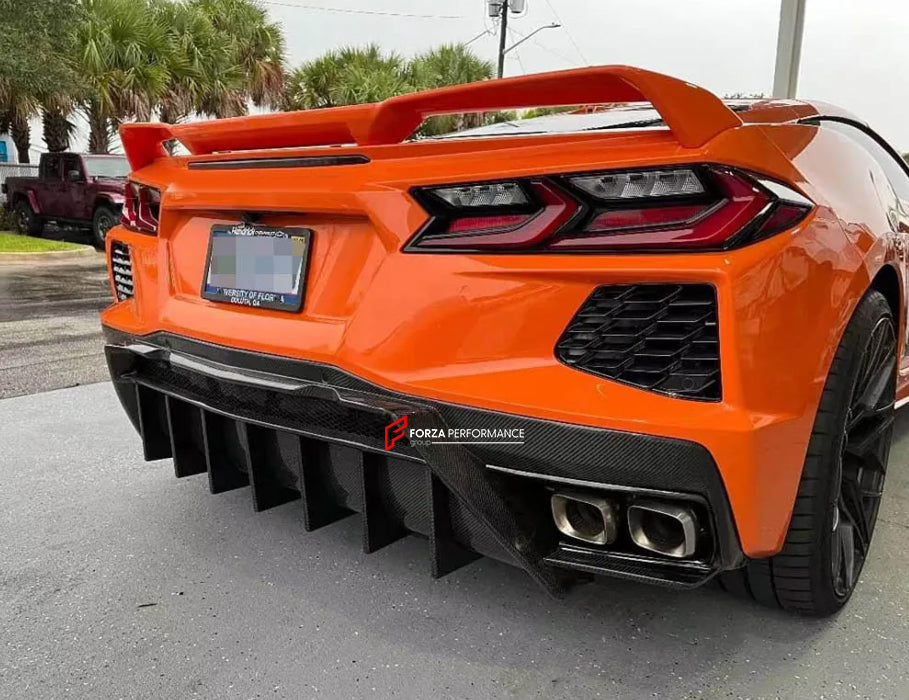 CARBON FIBER REAR DIFFUSER FOR CHEVROLET CORVETTE C8 2020+