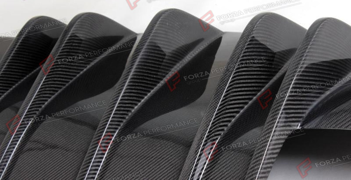 CARBON FIBER REAR DIFFUSER for MASERATI GRANTURISMO 2006 - 2014 FORZA PERFORMANCE Custom Fit
Set includes:

Rear Diffuser
Material: Carbon Fiber

NOTE: Professional installation is required.

Why “Contact Us for Pricing”?
We don’t display fixed prices because our goal is to offer you the most competitive deal possible. Product costs often decrease over time, and by requesting a quote, you’ll receive our most up-to-date price on market.

SECURED PAYMENT METHODS
PayPal (+4.4% fee)
Visa / Mastercard / American