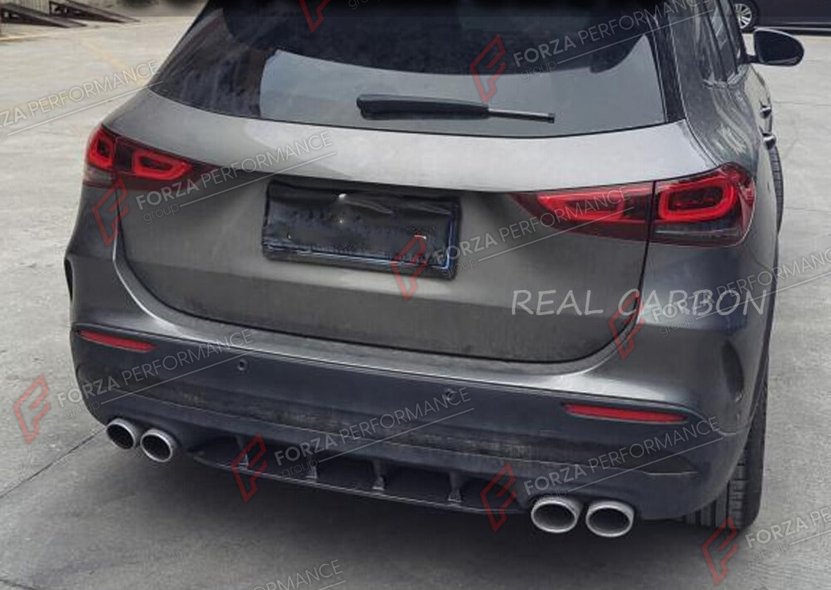 CARBON FIBER REAR DIFFUSER for MERCEDES BENZ GLA H247 GLA250 GLA35 2020+ FORZA PERFORMANCE Custom Fit
Set includes:

Rear Diffuser
Material: Carbon Fiber

NOTE: Professional installation is required.

Why “Contact Us for Pricing”?
We don’t display fixed prices because our goal is to offer you the most competitive deal possible. Product costs often decrease over time, and by requesting a quote, you’ll receive our most up-to-date price on market.

SECURED PAYMENT METHODS
PayPal (+4.4% fee)
Visa / Mastercard /
