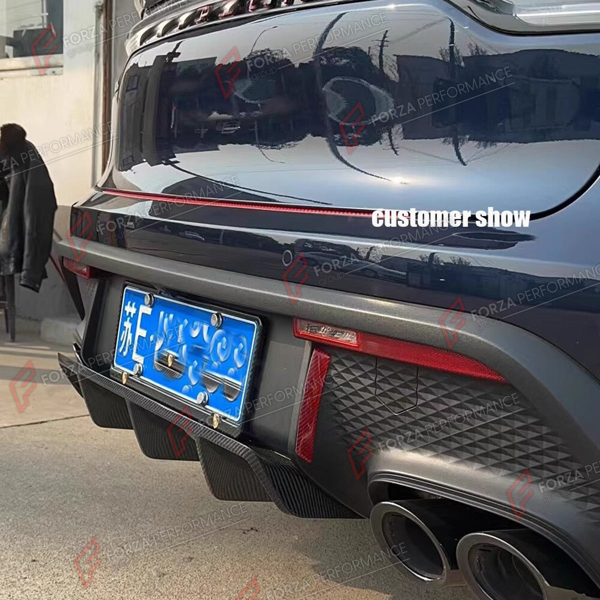 CARBON FIBER REAR DIFFUSER for PORSCHE MACAN 2022 - 2024 FORZA PERFORMANCE Custom Fit
Set includes:

Rear Diffuser
Material: Carbon Fiber

NOTE: Professional installation is required.

Why “Contact Us for Pricing”?
We don’t display fixed prices because our goal is to offer you the most competitive deal possible. Product costs often decrease over time, and by requesting a quote, you’ll receive our most up-to-date price on market.

SECURED PAYMENT METHODS
PayPal (+4.4% fee)
Visa / Mastercard / American Expres
