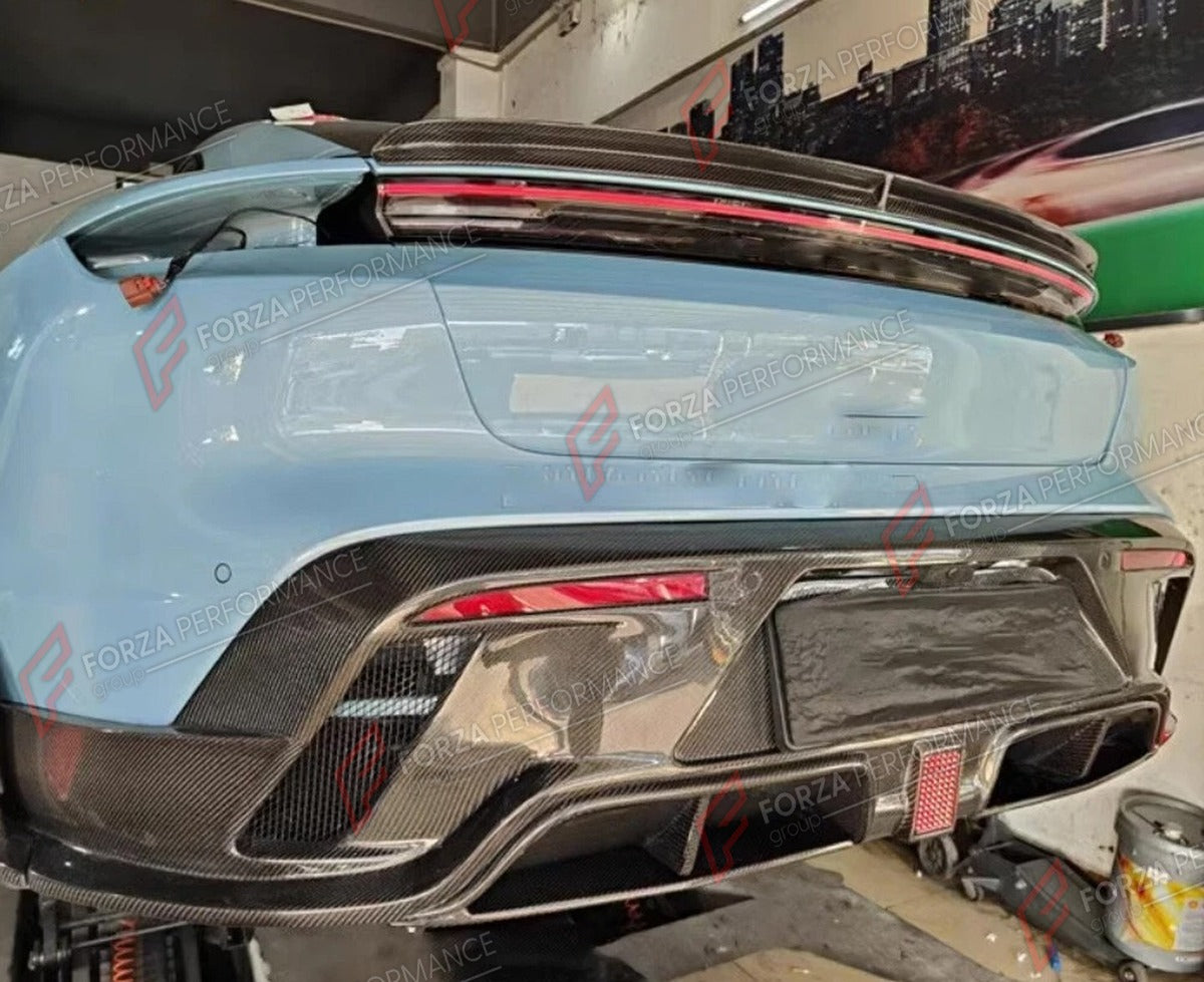CARBON FIBER REAR DIFFUSER for PORSCHE TAYCAN TURBO S 2019 - 2024 FORZA PERFORMANCE Custom Fit
Set includes:

Rear Diffuser
Material: Carbon Fiber

NOTE: Professional installation is required.

Why “Contact Us for Pricing”?
We don’t display fixed prices because our goal is to offer you the most competitive deal possible. Product costs often decrease over time, and by requesting a quote, you’ll receive our most up-to-date price on market.

SECURED PAYMENT METHODS
PayPal (+4.4% fee)
Visa / Mastercard / Americ
