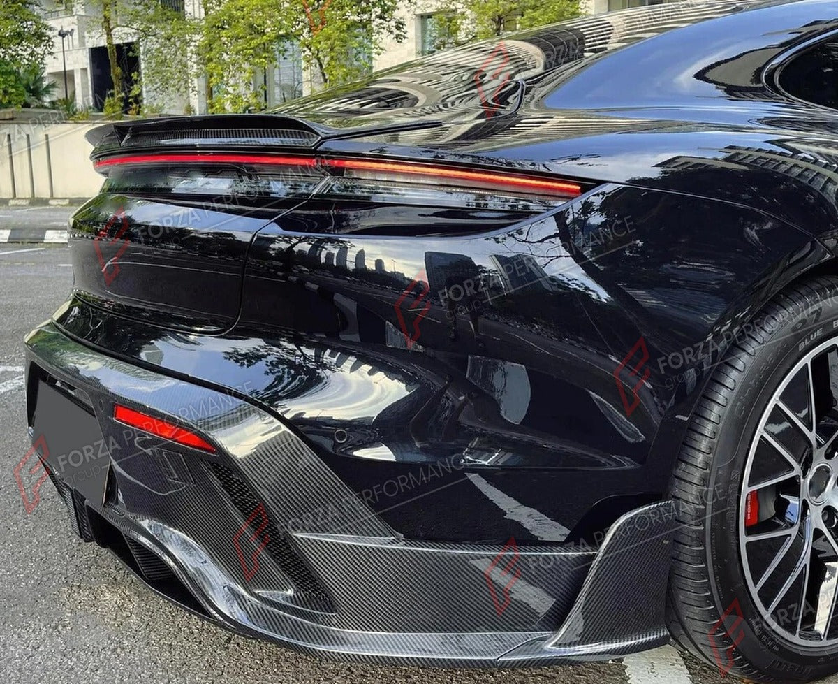 CARBON FIBER REAR DIFFUSER for PORSCHE TAYCAN TURBO S 2019 - 2024 FORZA PERFORMANCE Custom Fit
Set includes:

Rear Diffuser
Material: Carbon Fiber

NOTE: Professional installation is required.

Why “Contact Us for Pricing”?
We don’t display fixed prices because our goal is to offer you the most competitive deal possible. Product costs often decrease over time, and by requesting a quote, you’ll receive our most up-to-date price on market.

SECURED PAYMENT METHODS
PayPal (+4.4% fee)
Visa / Mastercard / Americ
