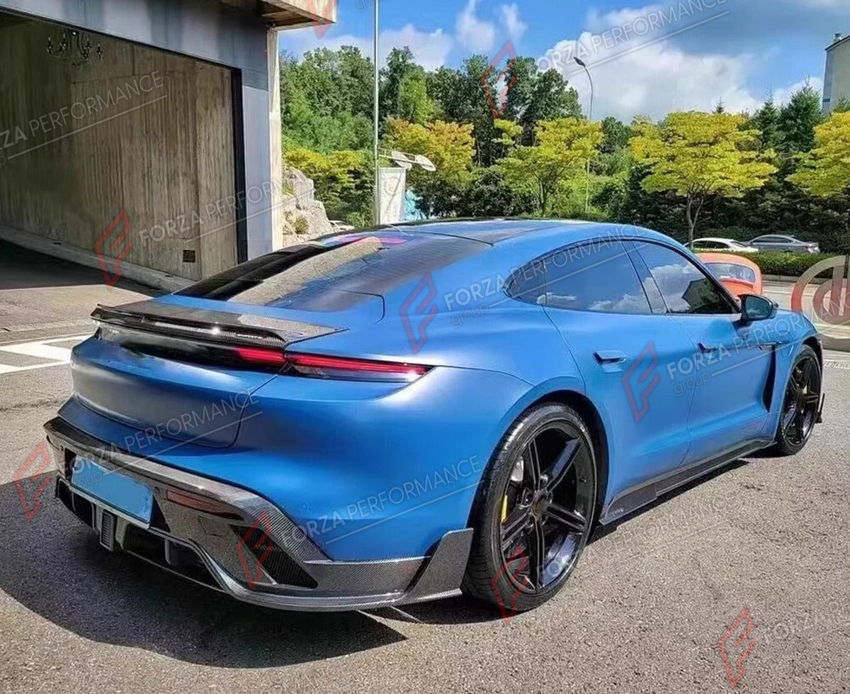 CARBON FIBER REAR DIFFUSER for PORSCHE TAYCAN TURBO S 2019 - 2024 FORZA PERFORMANCE Custom Fit
Set includes:

Rear Diffuser
Material: Carbon Fiber

NOTE: Professional installation is required.

Why “Contact Us for Pricing”?
We don’t display fixed prices because our goal is to offer you the most competitive deal possible. Product costs often decrease over time, and by requesting a quote, you’ll receive our most up-to-date price on market.

SECURED PAYMENT METHODS
PayPal (+4.4% fee)
Visa / Mastercard / Americ