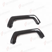 CARBON FIBER REAR GRAB HANDLE COVERS for LAND ROVER DEFENDER 90 110 L663 2020+
Set includes:

Rear Grab Handle Covers
Material: Carbon Fiber

NOTE: Professional installation is required.
