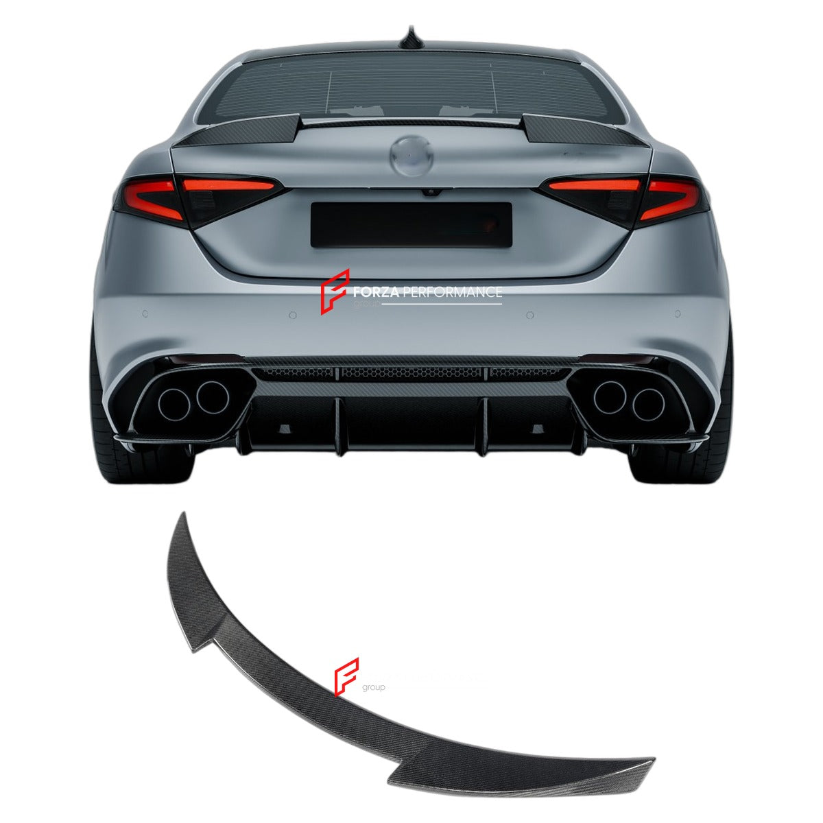 CARBON FIBER REAR SPOILER for ALFA ROMEO GIULIA 2016 - 2025 FORZA PERFORMANCE Custom Fit
Set includes:

Rear Spoiler
Material: Carbon Fiber

NOTE: Professional installation is required.

Why “Contact Us for Pricing”?
We don’t display fixed prices because our goal is to offer you the most competitive deal possible. Product costs often decrease over time, and by requesting a quote, you’ll receive our most up-to-date price on market.

SECURED PAYMENT METHODS
PayPal (+4.4% fee)
Visa / Mastercard / American Expr