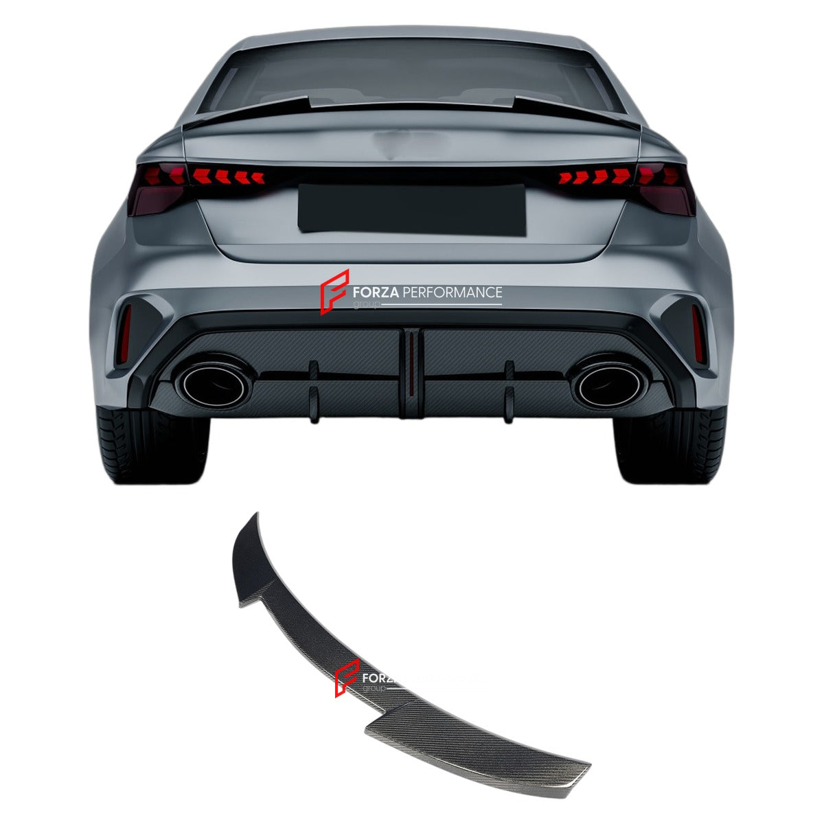 CARBON FIBER REAR SPOILER for AUDI A3 S3 RS3 8Y 8.5Y SEDAN 2021+ FORZA PERFORMANCE Custom Fit
Set includes:

Rear Spoiler
Material: Carbon Fiber

NOTE: Professional installation is required.

Why “Contact Us for Pricing”?
We don’t display fixed prices because our goal is to offer you the most competitive deal possible. Product costs often decrease over time, and by requesting a quote, you’ll receive our most up-to-date price on market.

SECURED PAYMENT METHODS
PayPal (+4.4% fee)
Visa / Mastercard / American
