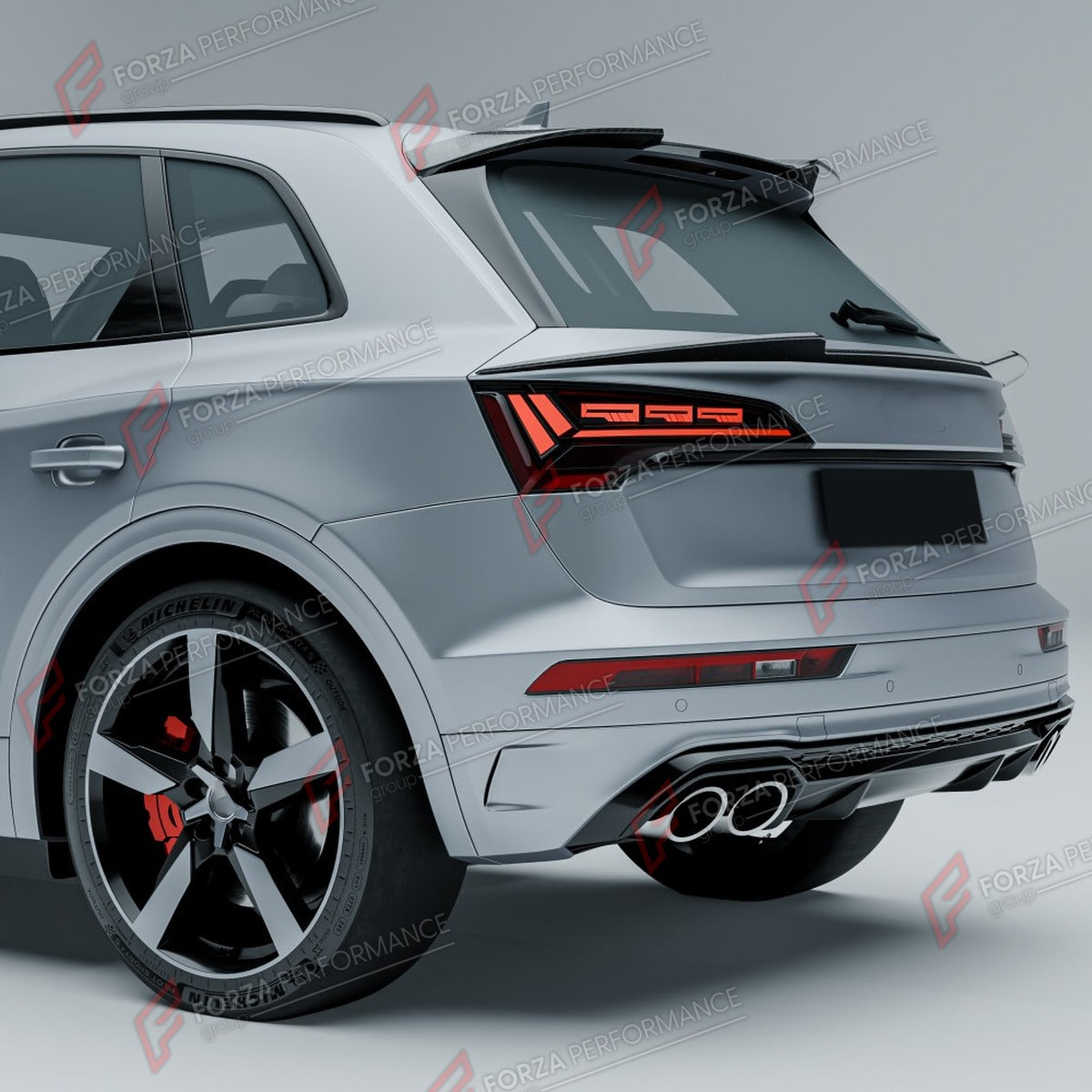 CARBON FIBER REAR SPOILER for AUDI Q5 SQ5 B9.5 2018 - 2025 FORZA PERFORMANCE Custom Fit
Set includes:

Rear Spoiler
Material: Carbon Fiber

NOTE: Professional installation is required.

Why “Contact Us for Pricing”?
We don’t display fixed prices because our goal is to offer you the most competitive deal possible. Product costs often decrease over time, and by requesting a quote, you’ll receive our most up-to-date price on market.

SECURED PAYMENT METHODS
PayPal (+4.4% fee)
Visa / Mastercard / American Expre