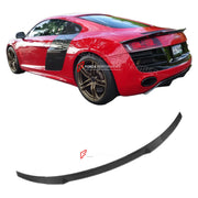 CARBON FIBER REAR SPOILER for AUDI R8 V8 V10 COUPE 2008 - 2015 FORZA PERFORMANCE Custom Fit
Set includes:

Rear Spoiler
Material: Carbon Fiber

NOTE: Professional installation is required.

Why “Contact Us for Pricing”?
We don’t display fixed prices because our goal is to offer you the most competitive deal possible. Product costs often decrease over time, and by requesting a quote, you’ll receive our most up-to-date price on market.

SECURED PAYMENT METHODS
PayPal (+4.4% fee)
Visa / Mastercard / American E