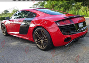 CARBON FIBER REAR SPOILER for AUDI R8 V8 V10 COUPE 2008 - 2015 FORZA PERFORMANCE Custom Fit
Set includes:

Rear Spoiler
Material: Carbon Fiber

NOTE: Professional installation is required.

Why “Contact Us for Pricing”?
We don’t display fixed prices because our goal is to offer you the most competitive deal possible. Product costs often decrease over time, and by requesting a quote, you’ll receive our most up-to-date price on market.

SECURED PAYMENT METHODS
PayPal (+4.4% fee)
Visa / Mastercard / American E