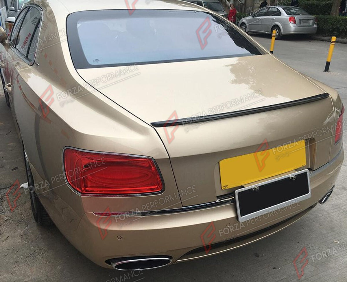CARBON FIBER REAR SPOILER for BENTLEY FLYING SPUR W12 2013 - 2019 FORZA PERFORMANCE Custom Fit
Set includes:

Rear Spoiler
Material: Carbon Fiber

NOTE: Professional installation is required.

Why “Contact Us for Pricing”?
We don’t display fixed prices because our goal is to offer you the most competitive deal possible. Product costs often decrease over time, and by requesting a quote, you’ll receive our most up-to-date price on market.

SECURED PAYMENT METHODS
PayPal (+4.4% fee)
Visa / Mastercard / America