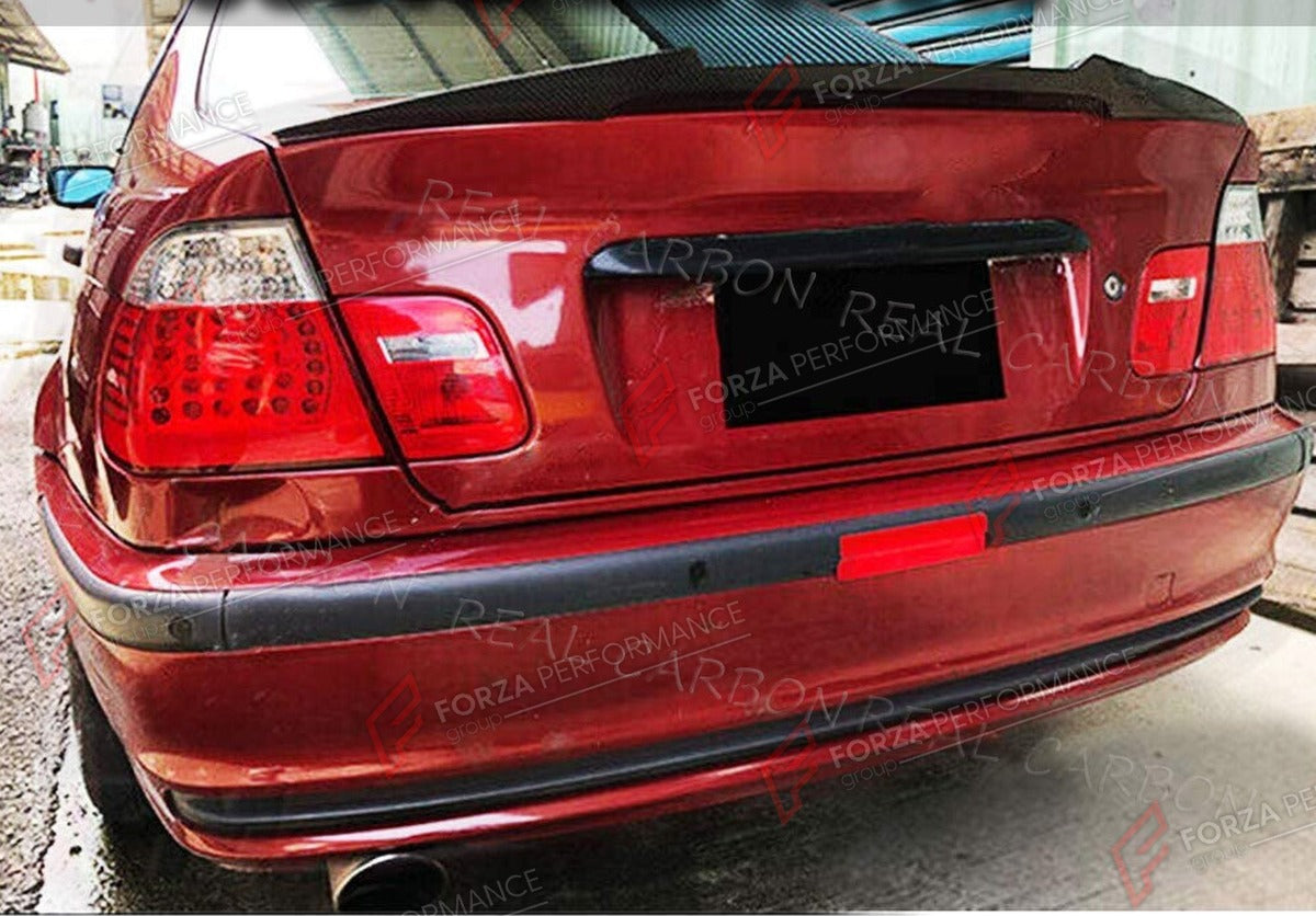 CARBON FIBER REAR SPOILER for BMW 3 SERIES E46 325I 328I 330I COUPE 1999 - 2006 FORZA PERFORMANCE Custom Fit
Set includes:

Rear Spoiler
Material: Carbon Fiber

NOTE: Professional installation is required.

Why “Contact Us for Pricing”?
We don’t display fixed prices because our goal is to offer you the most competitive deal possible. Product costs often decrease over time, and by requesting a quote, you’ll receive our most up-to-date price on market.

SECURED PAYMENT METHODS
PayPal (+4.4% fee)
Visa / Master
