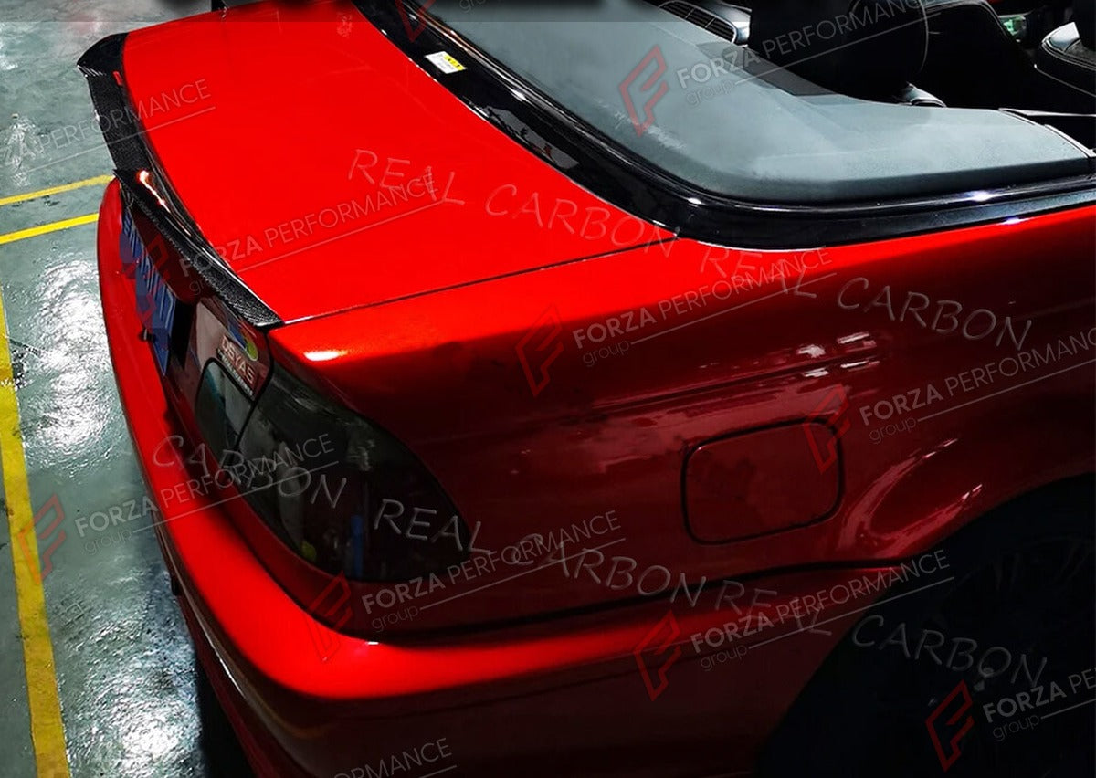 CARBON FIBER REAR SPOILER for BMW 3 SERIES E46 325I 328I 330I COUPE 1999 - 2006 FORZA PERFORMANCE Custom Fit
Set includes:

Rear Spoiler
Material: Carbon Fiber

NOTE: Professional installation is required.

Why “Contact Us for Pricing”?
We don’t display fixed prices because our goal is to offer you the most competitive deal possible. Product costs often decrease over time, and by requesting a quote, you’ll receive our most up-to-date price on market.

SECURED PAYMENT METHODS
PayPal (+4.4% fee)
Visa / Master