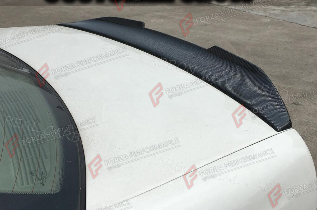 CARBON FIBER REAR SPOILER for BMW 5 SERIES E39 525I 528I 530I 1996 - 2003 FORZA PERFORMANCE Custom Fit
Set includes:

Rear Spoiler
Material: Carbon Fiber

NOTE: Professional installation is required.

Why “Contact Us for Pricing”?
We don’t display fixed prices because our goal is to offer you the most competitive deal possible. Product costs often decrease over time, and by requesting a quote, you’ll receive our most up-to-date price on market.

SECURED PAYMENT METHODS
PayPal (+4.4% fee)
Visa / Mastercard /