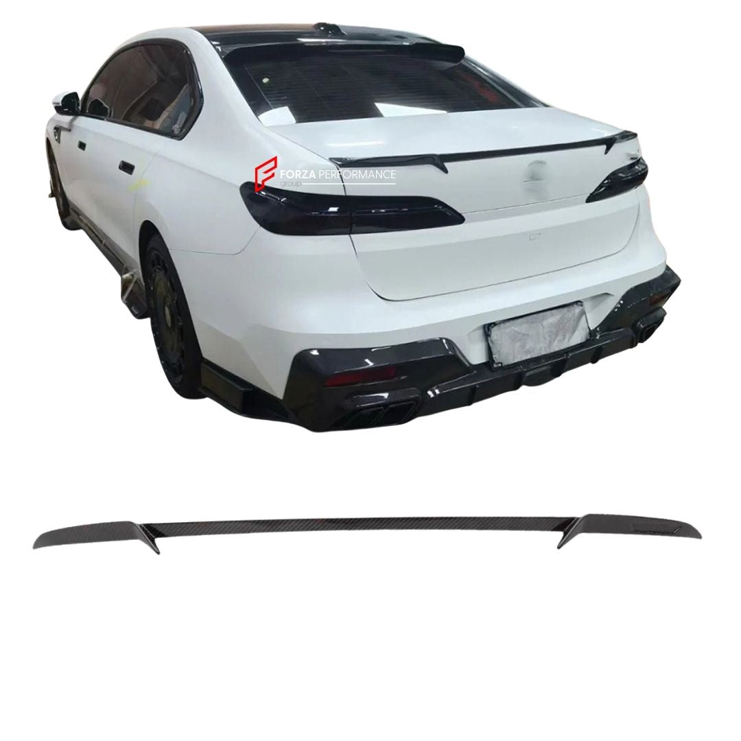 CARBON FIBER REAR SPOILER for BMW 7 SERIES G70 I7 740I 760I 2023+ FORZA PERFORMANCE Custom Fit
Set includes:

Rear Spoiler
Material: Carbon Fiber

NOTE: Professional installation is required.

Why “Contact Us for Pricing”?
We don’t display fixed prices because our goal is to offer you the most competitive deal possible. Product costs often decrease over time, and by requesting a quote, you’ll receive our most up-to-date price on market.

SECURED PAYMENT METHODS
PayPal (+4.4% fee)
Visa / Mastercard / America