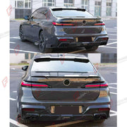 CARBON FIBER REAR SPOILER for BMW 7 SERIES G70 I7 740I 760I 2023+ FORZA PERFORMANCE Custom Fit
Set includes:

Rear Spoiler
Material: Carbon Fiber

NOTE: Professional installation is required.

Why “Contact Us for Pricing”?
We don’t display fixed prices because our goal is to offer you the most competitive deal possible. Product costs often decrease over time, and by requesting a quote, you’ll receive our most up-to-date price on market.

SECURED PAYMENT METHODS
PayPal (+4.4% fee)
Visa / Mastercard / America