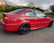 CARBON FIBER REAR SPOILER for BMW M3 E46 COUPE 1998 - 2005 FORZA PERFORMANCE Custom Fit
Set includes:

Rear Spoiler
Material: Carbon Fiber

NOTE: Professional installation is required.

Why “Contact Us for Pricing”?
We don’t display fixed prices because our goal is to offer you the most competitive deal possible. Product costs often decrease over time, and by requesting a quote, you’ll receive our most up-to-date price on market.

SECURED PAYMENT METHODS
PayPal (+4.4% fee)
Visa / Mastercard / American Expre