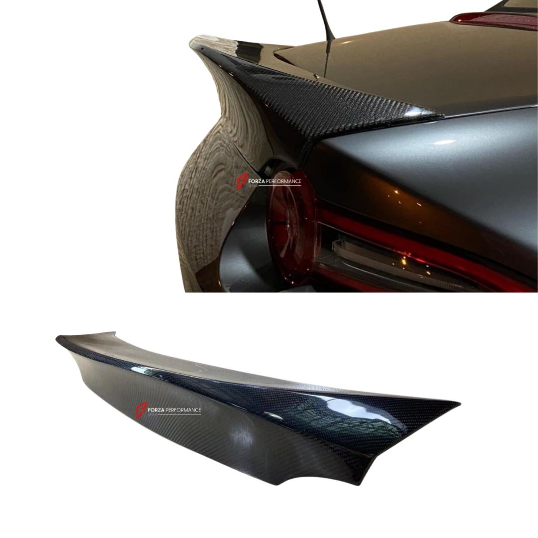 CARBON FIBER REAR SPOILER for MAZDA MX 5 MIATA ND 2016 - 2024 FORZA PERFORMANCE Custom Fit
Set includes:

Rear Spoiler
Material: Carbon Fiber

NOTE: Professional installation is required.

Why “Contact Us for Pricing”?
We don’t display fixed prices because our goal is to offer you the most competitive deal possible. Product costs often decrease over time, and by requesting a quote, you’ll receive our most up-to-date price on market.

SECURED PAYMENT METHODS
PayPal (+4.4% fee)
Visa / Mastercard / American Ex